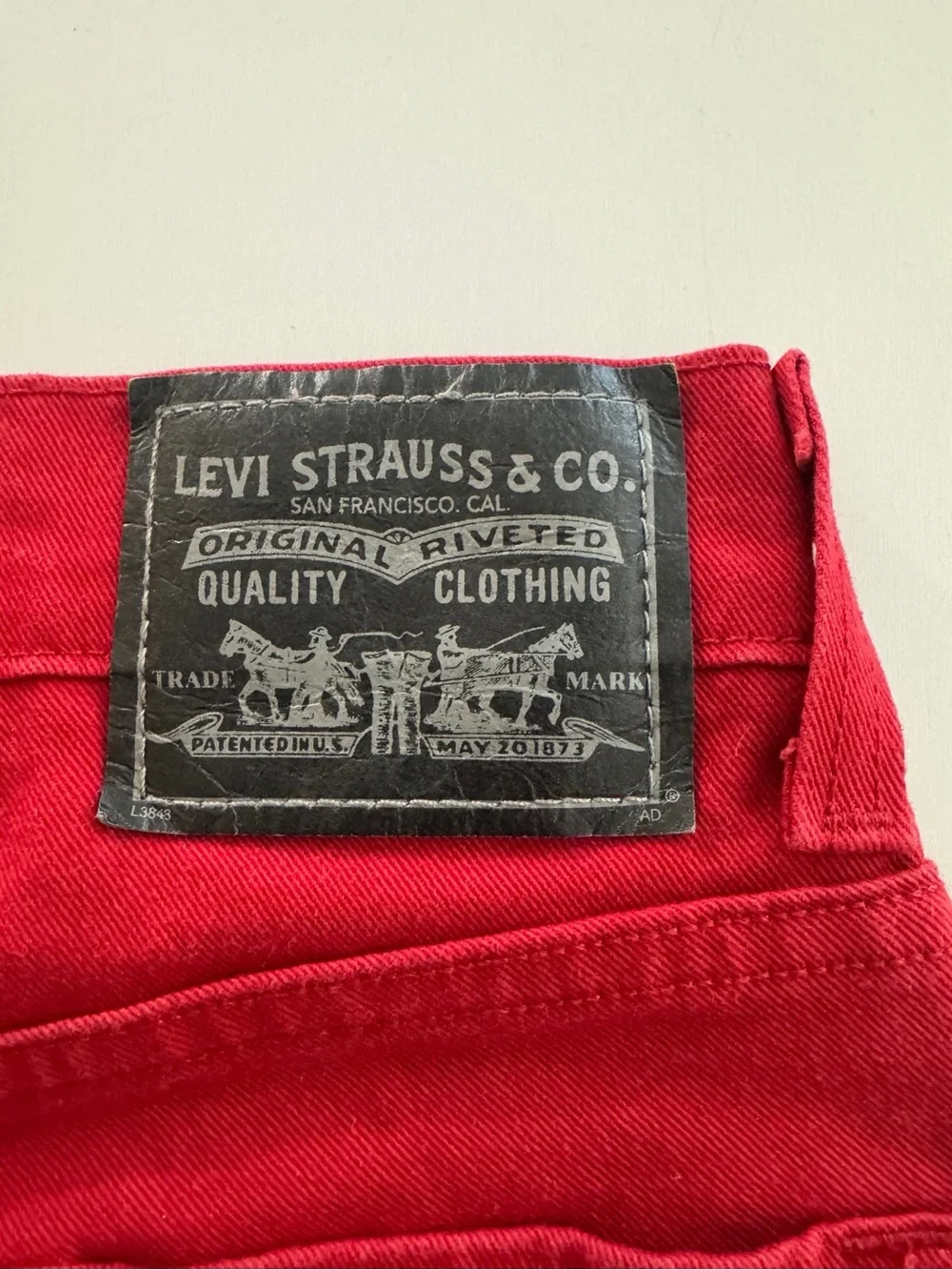 Levi's 511 Skinny Fit Red Denim Jeans Mens 29x30